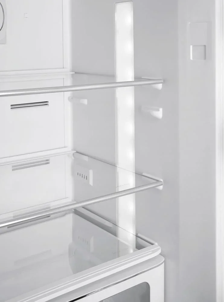 SMEG FAB32RRD6 Отдельностоящий двухдверный холодильник, стиль 50-х годов, 60 см, красный, No-frost, 